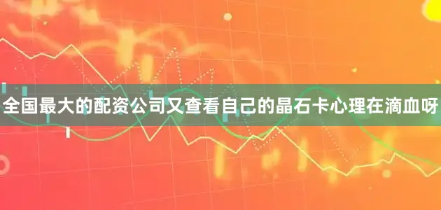 全国最大的配资公司又查看自己的晶石卡心理在滴血呀
